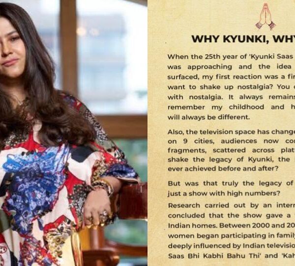 ✨ Kyunki Returns: Ekta Kapoor Revives a Legacy…