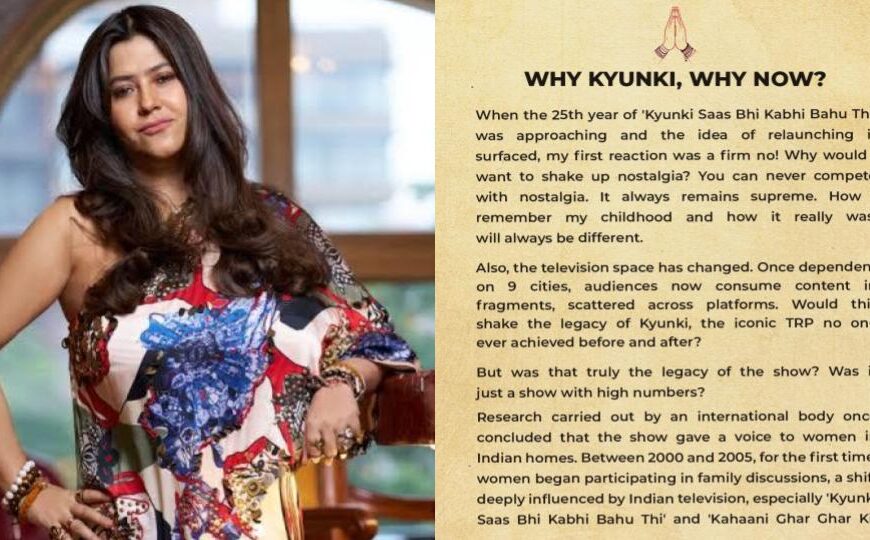 ✨ Kyunki Returns: Ekta Kapoor Revives a Legacy…