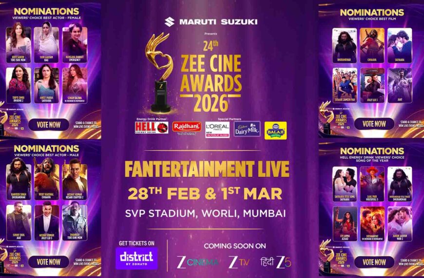 Yeh Pal Hai Fans Ka – Vote Now to Make Your Favourite Stars Win at Maruti Suzuki presents 24th Zee Cine Awards 2026